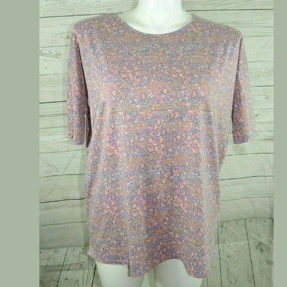 LuLaRoe Tops - LULAROE ASYMMETRICAL HEM OVERSIZE TUNIC SHIRT TOP